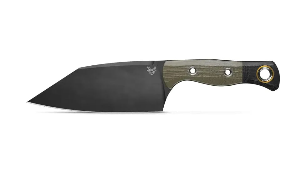 Benchmade Cutlery Station Kitchen Knife, 5.97in, CPM-154 Stainless Steel, Clip Point Blade, G10, Olive Drab Green Handle, 4010BK-01