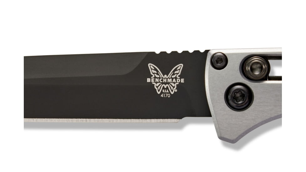 Benchmade Fact Auto Axis Automatic Folding Knife, 3.95in, CPM-S90V Super Premium Stainless Steel, Spear Point Blade, Carbon Fiber, Carbon/Silver Handle, 4170BK
