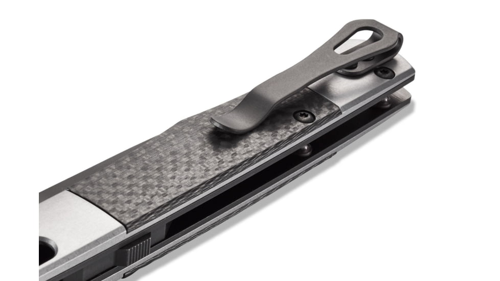 Benchmade Fact Auto Axis Automatic Folding Knife, 3.95in, CPM-S90V Super Premium Stainless Steel, Spear Point Blade, Carbon Fiber, Carbon/Silver Handle, 4170BK