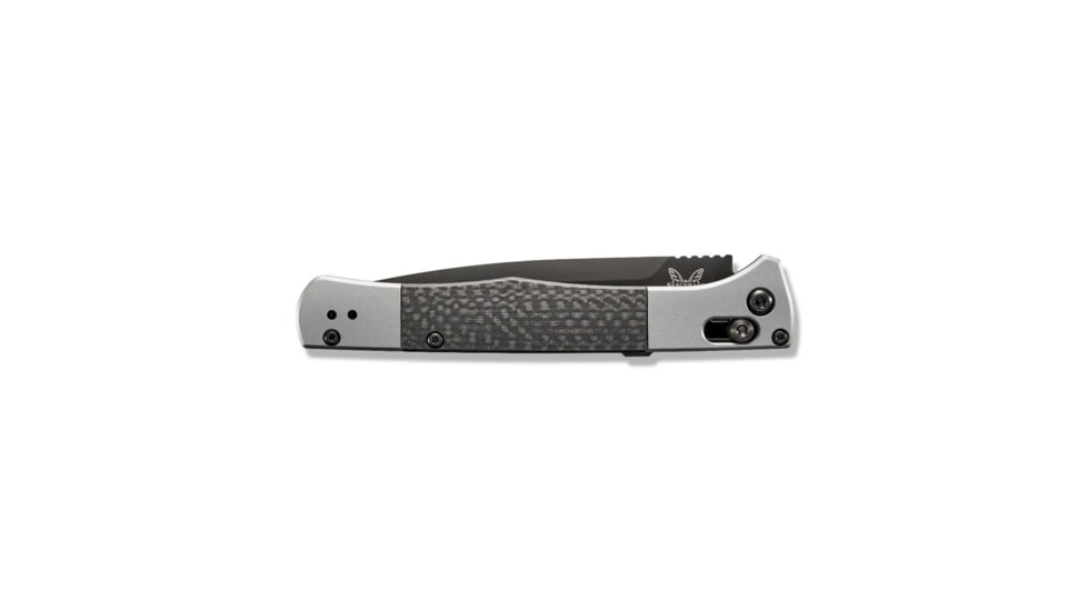 Benchmade Fact Auto Axis Automatic Folding Knife, 3.95in, CPM-S90V Super Premium Stainless Steel, Spear Point Blade, Carbon Fiber, Carbon/Silver Handle, 4170BK