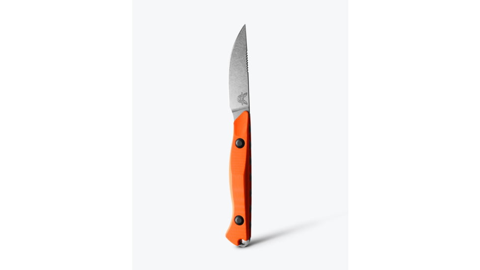 Benchmade Flyway Fixed Blade Knife, 2.7in, CPM-154 Stainless Steel, Straight Back Blade, G10, Orange Handle, 15700