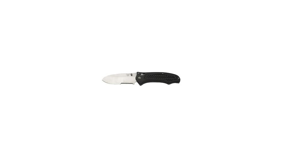Benchmade 111H2O Folding Dive Knife, Combo Edge, Black Handle 111SH2O-BLK