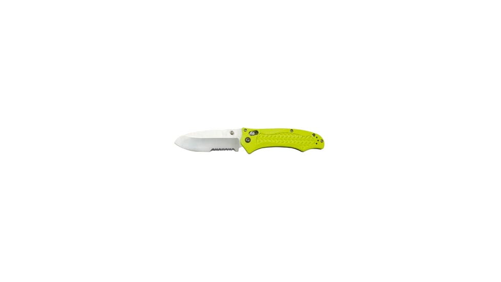 Benchmade 111H2O Folding Dive Knife, Combo Edge, Yellow Handle 111SH2O-YEL