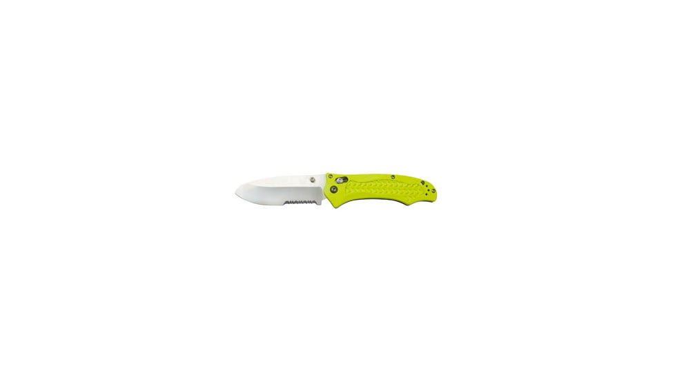 Benchmade 111H2O Folding Dive Knife, Combo Edge, Yellow Handle 111SH2O-YEL