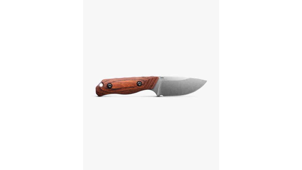 Benchmade Hidden Canyon Hunter Fixed Blade Knife, 2.79in, CPM-S30V Stainless Steel, Drop Point Blade, Laminated Wood Handle, Wood, 15017