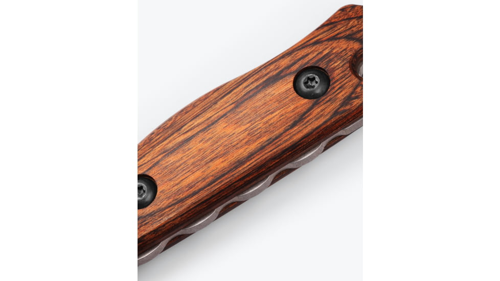 Benchmade Hidden Canyon Hunter Fixed Blade Knife, 2.79in, CPM-S30V Stainless Steel, Drop Point Blade, Laminated Wood Handle, Wood, 15017