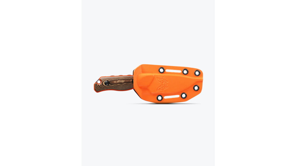 Benchmade Hunt Hidden Canyon Hunter Fixed Blade Knife, 2.79 in, CPM-S90V Stainless Steel, Drop Point Blade, Richlite G10, Orange G10 Base Layer, 15017-1