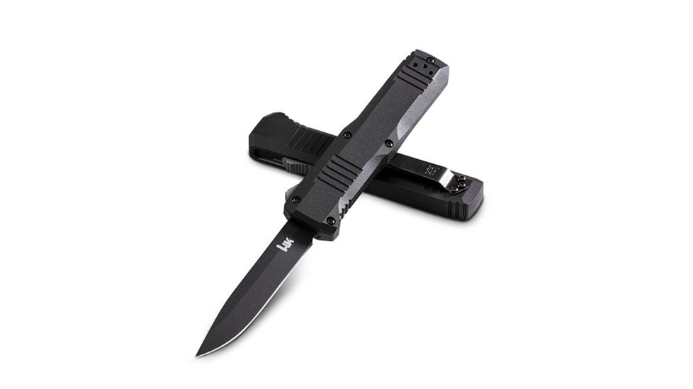 Benchmade HK Turmoil Double Auto Folding Knife with Black Coated Blade 14808BK