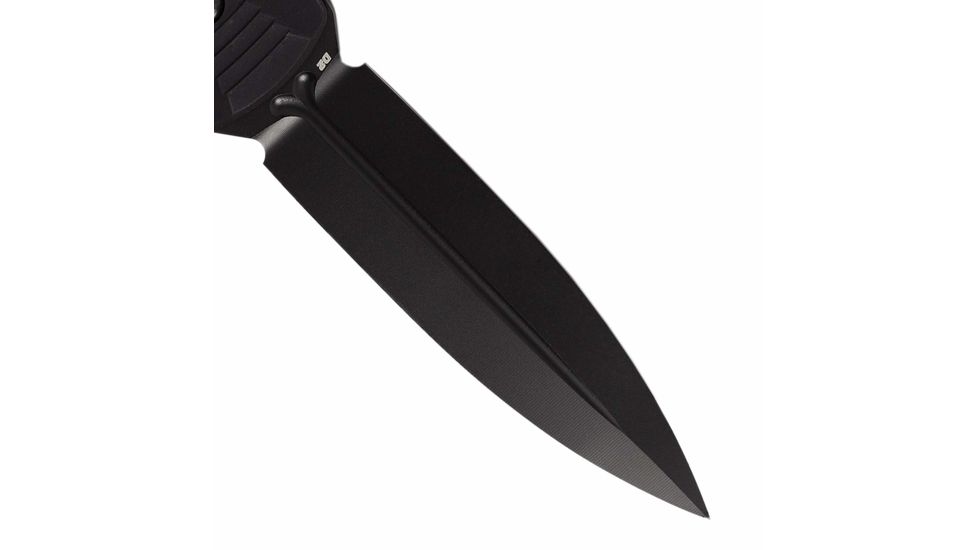 Benchmade Infidel Fixed Blade Knife, Plain Edge Coated Spear Point Blade, 4.52in, Black Anodized Billet Aluminum Handle, 133BK