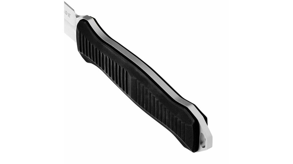 Benchmade Infidel Fixed Blade Knife, Plain Edge Satin Spear Point Blade, 4.52in, Black Anodized Billet Aluminum Handle, 133