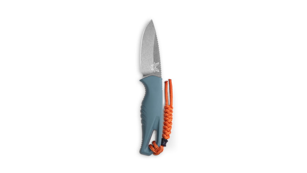 Benchmade Water Intersect Fixed Blade Knife, 2.68 in, CPM MagnaCut Stainless Steel, Drop Point, Santoprene, Depth Blue, 18050