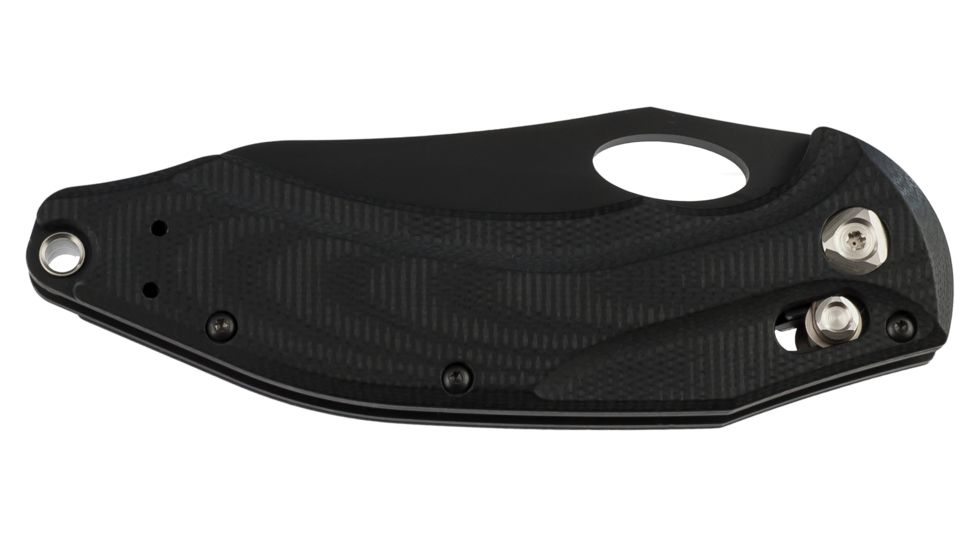 Benchmade Loco AXIS Plain Edge Folding Knife with Black Coated Blade, Black 808BK