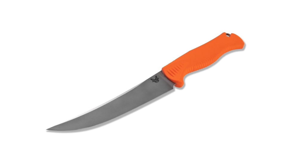 Benchmade Meatcrafter MLD Fixed Blade Kitchen Knife, 6.08in CPM-154 Trailing Point Blade, Santoprene Handle, 15500