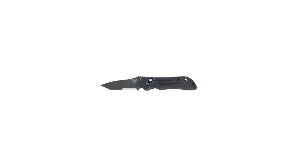 Benchmade Mini-Auto Stryker Folding Knife, Combo Edge, BK1 Coating 9500SBK