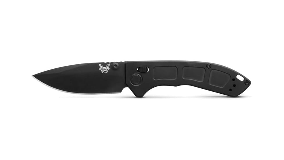 Benchmade Mini Narrows Axis Lock Folding Knife, 2.98 in, DLC CPM-20CV Stainless Steel, Drop Point Blade, 6Al4v Titanium, Black Handle, 743BK-01