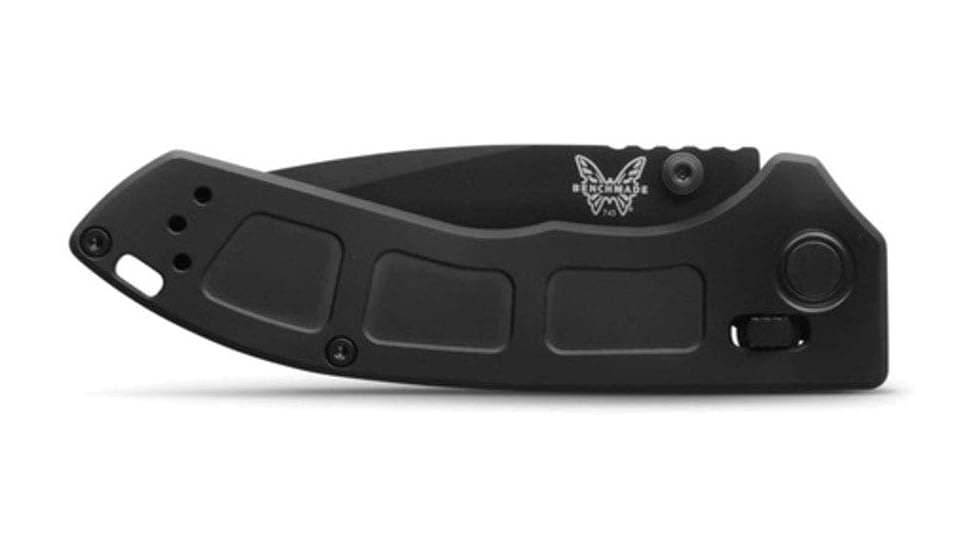 Benchmade Mini Narrows Axis Lock Folding Knife, 2.98 in, DLC CPM-20CV Stainless Steel, Drop Point Blade, 6Al4v Titanium, Black Handle, 743BK-01