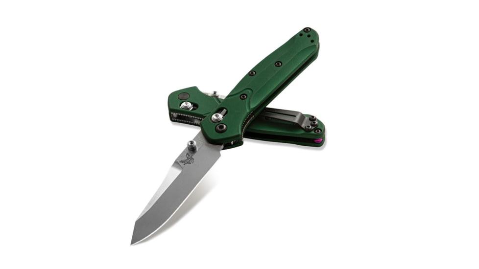 Benchmade Mini Osborne Axis Folding Knife, 2.92in CPM-S30V Stainless Steel Reverse Tanto Blade, 6061-T6 Billet aluminum Handle, 945