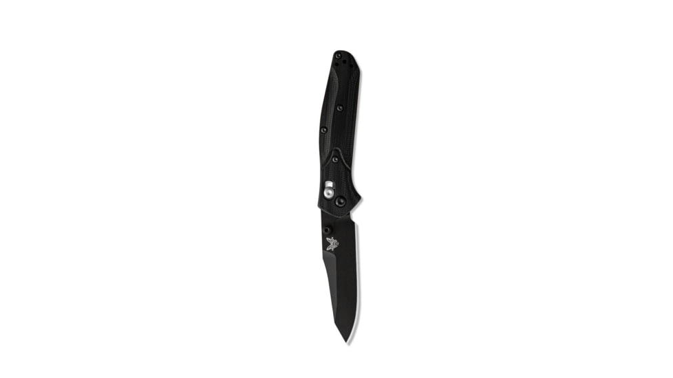 Benchmade Mini Osborne Axis Folding Knife, 2.92in CPM-S30V Stainless Steel Reverse Tanto Blade, Black G10 Handle, 945BK-1