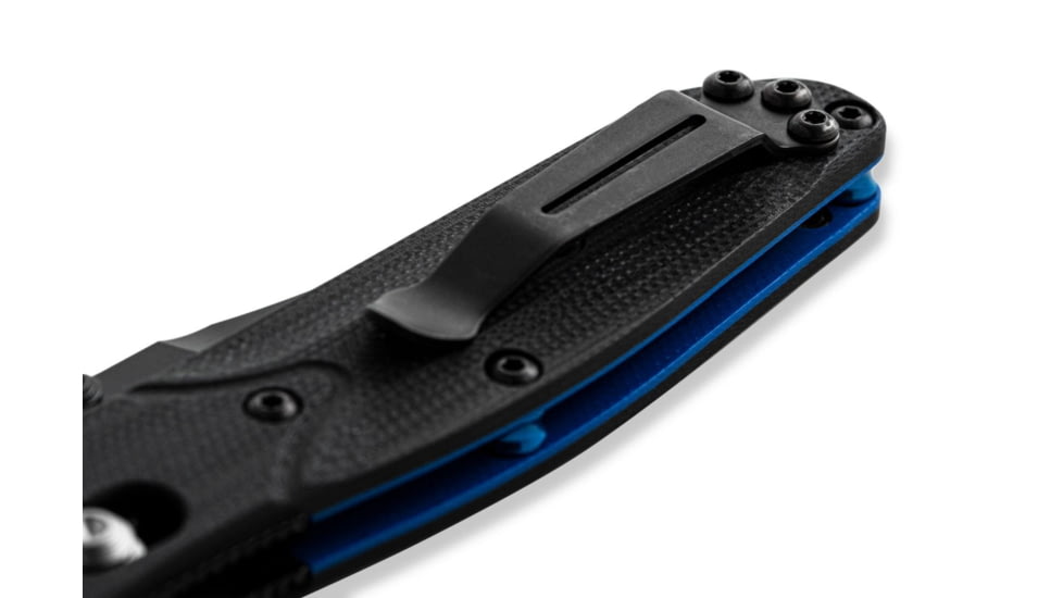 Benchmade Mini Osborne Axis Folding Knife, 2.92in CPM-S30V Stainless Steel Reverse Tanto Blade, Black G10 Handle, 945BK-1