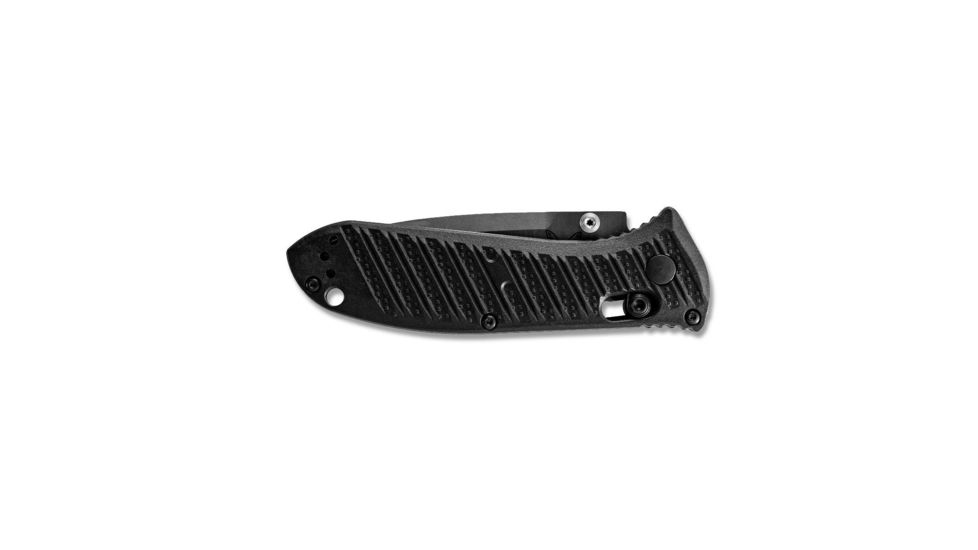 Benchmade Mini Presidio II Folding Knife, 3.2in, Drop Point, Black molded CF-Elite handle, 575-1