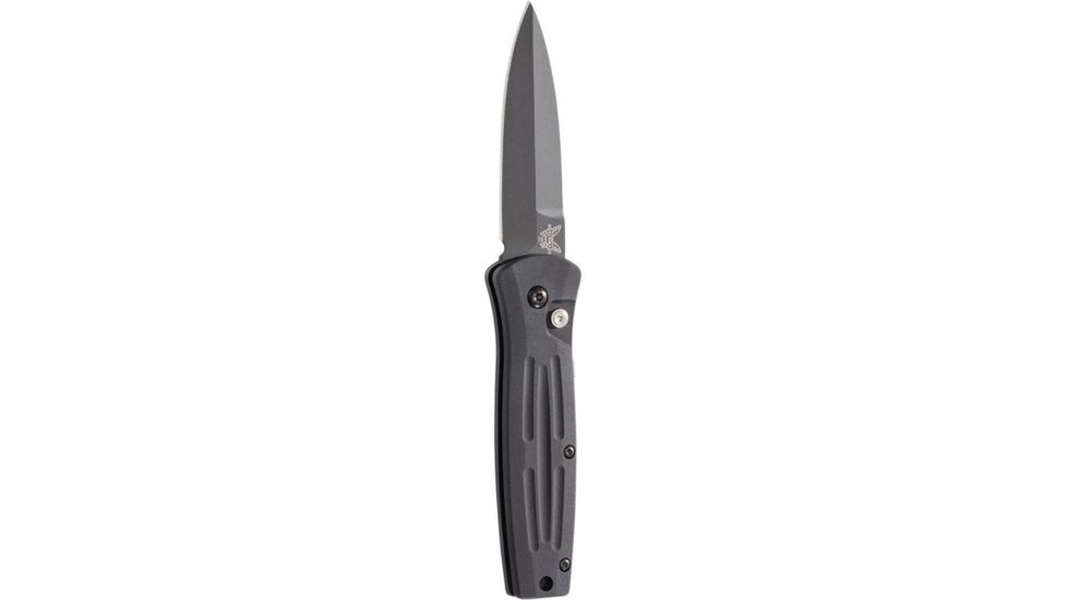 Benchmade Mini Stimulus, Auto, Plain Edge, Black Blade Knife 3551BK