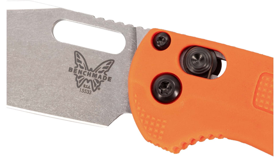 Benchmade Mini Taggedout, Axis, Clip Point Knives, Grivory, 15533