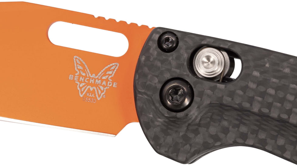 Benchmade Mini Taggedout, Axis, Clip Point Knives, ORG Cerakote, 15533OR-01