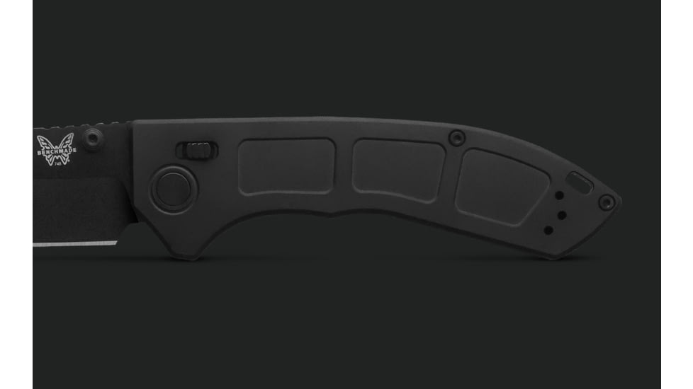 Benchmade Narrows Folding Knife, 3.43in, M390 Stainless Steel, Drop Point Blade, 6Al-4V Titanium, Black Handle, 748BK-01