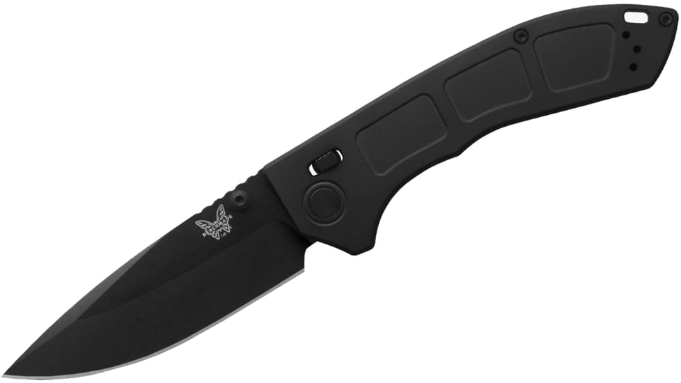 Benchmade Narrows Folding Knife, 3.43in, M390 Stainless Steel, Drop Point Blade, 6Al-4V Titanium, Black Handle, 748BK-01