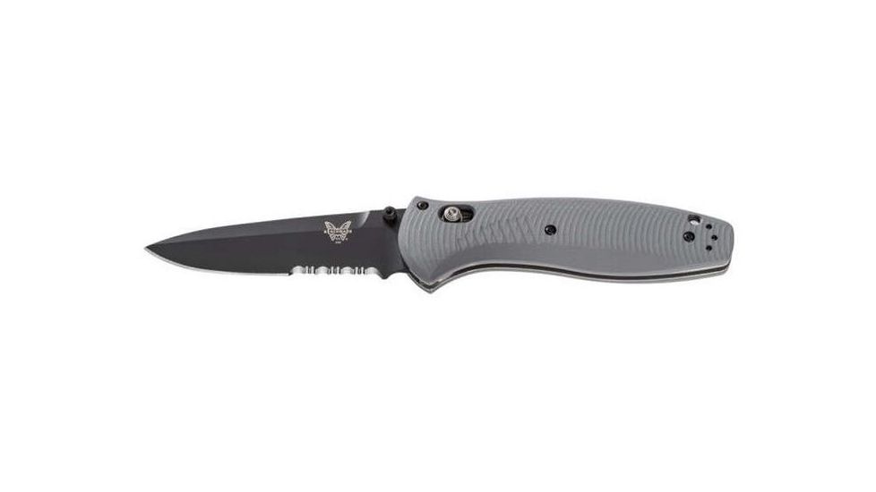Benchmade Osborne,Barrage Dr Pt,Axs,Asst, Serrated Black Blade, Drop-point, Knife 580SBK-2