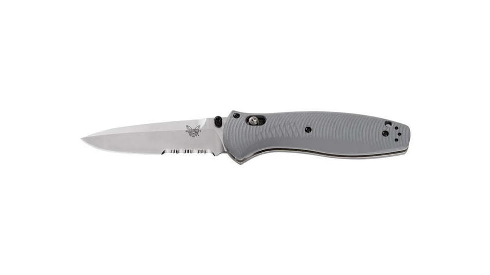 Benchmade Osborne,Barrage Dr Pt,Axs,Asst Serrated Satin Blade, Drop-point, Knife 580S-2