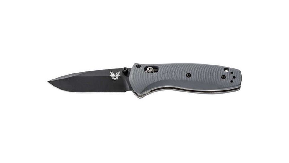 Benchmade Osborne,Mini Barrage,Axs,Asst, Plain Edge Black Blade, Drop-point, Knife 585BK-2