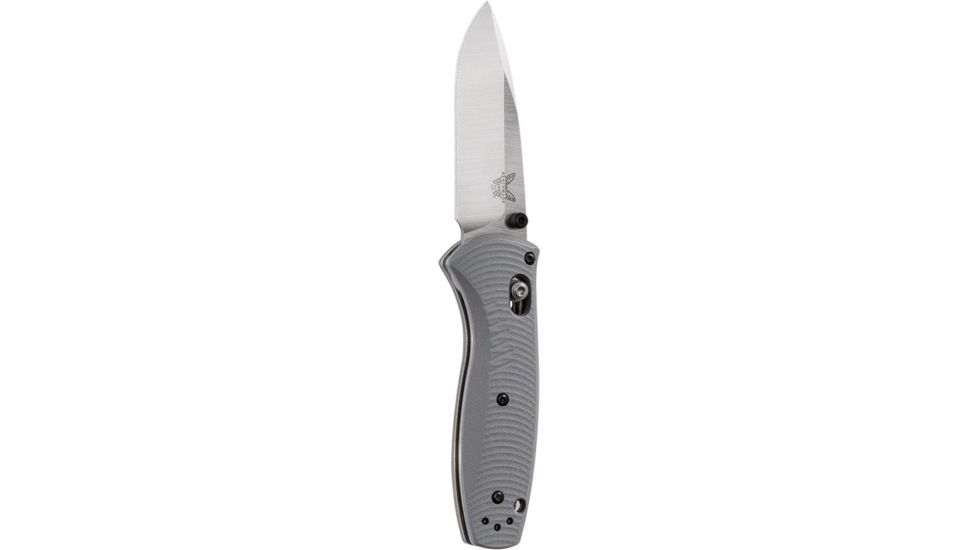 Benchmade Osborne,Mini Barrage,Axs,Asst, Plain Edge Satin Blade, Drop-point Knife 585-2