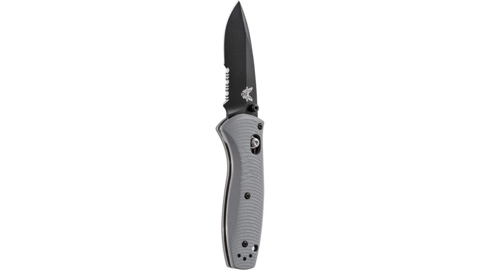 Benchmade Osborne,Mini Barrage,Axs,Asst, Serrated Black Blade, Drop-point Knife 585SBK-2