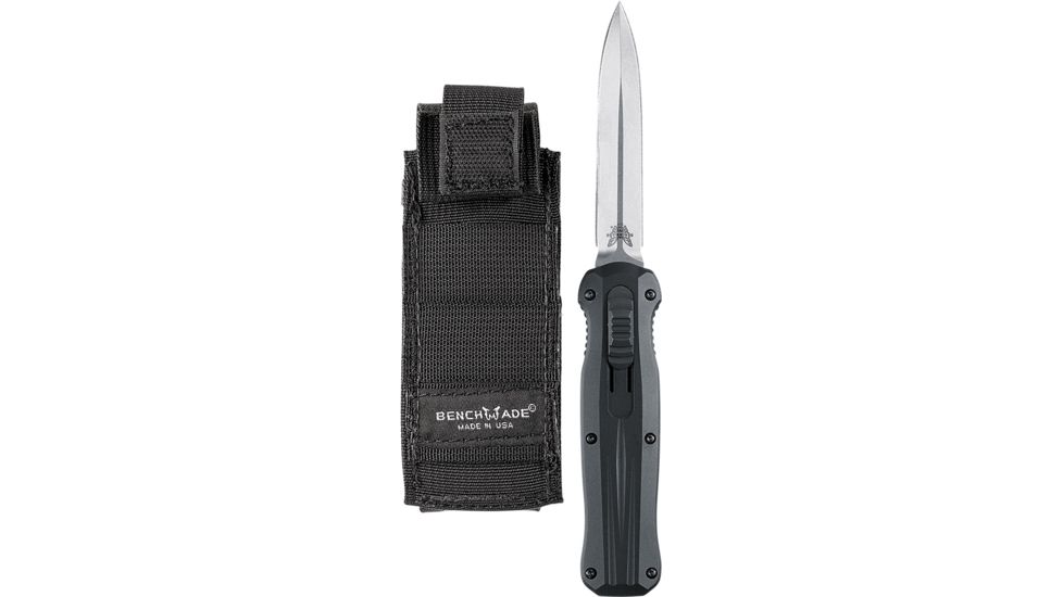 Benchmade Pagan Automatic Knife with Satin Silver Blade 3320