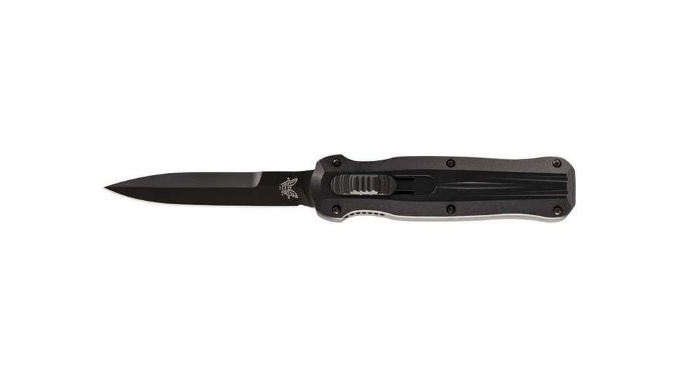 Benchmade Pagan-Single,OTF, Auto, Spear Point, Black Plain Edge, Knife 3321BK