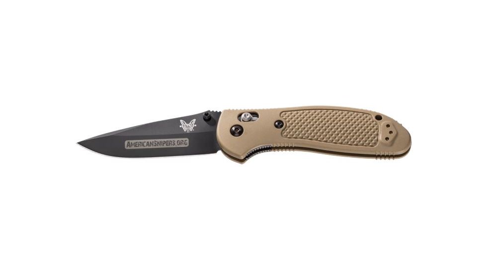Benchmade Pardue, Drop Point Grip, Axs,Stud, Knife 551BKSN-AS
