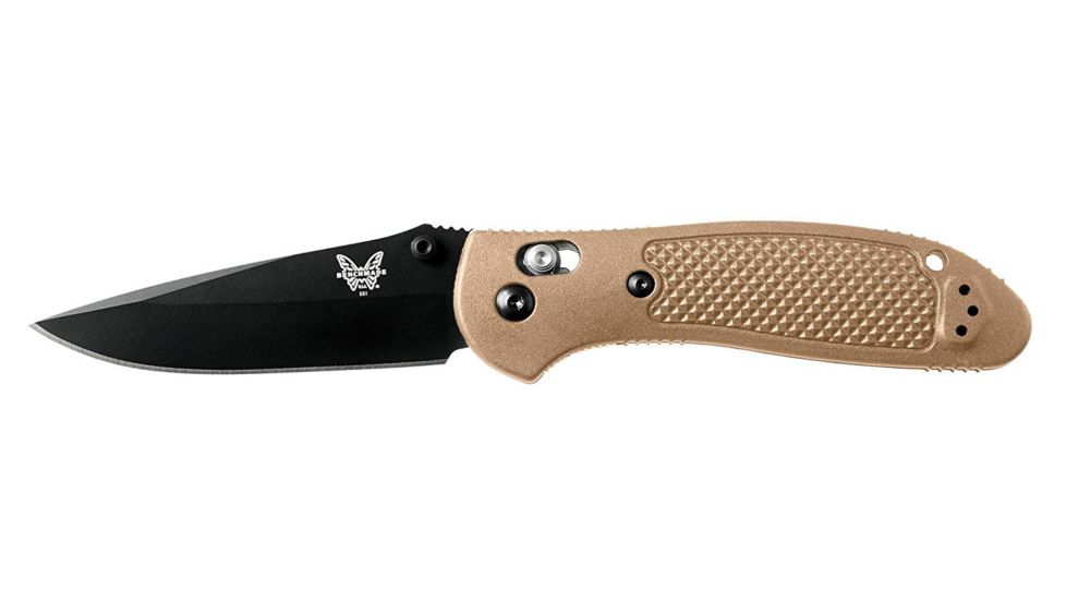 Benchmade Pardue, Drop Point Grip, Axs,Stud Knife 551BKSN-AS