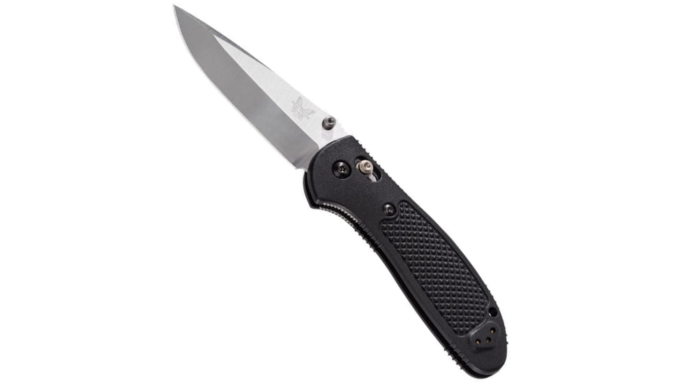 Benchmade Pardue Grip Folding Knife, Axs, Stud, 3.45in, CPM-S30V Stainless Steel, Drop Point Blade, Nylon, Black Handle, 551-S30V