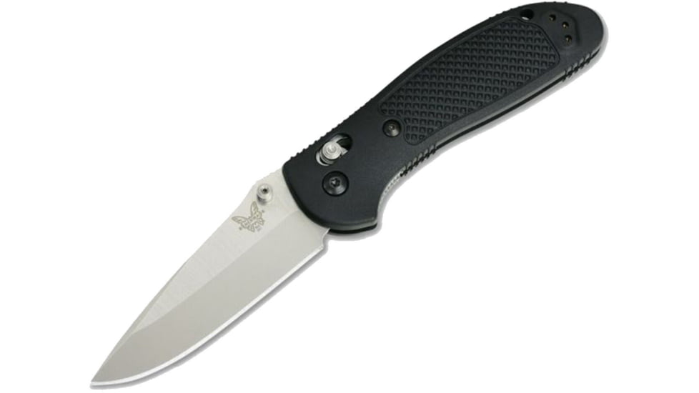 Benchmade Pardue Grip Folding Knife, Axs, Stud, 3.45in, CPM-S30V Stainless Steel, Drop Point Blade, Nylon, Black Handle, 551-S30V