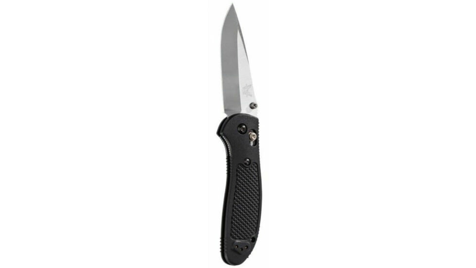 Benchmade Pardue Grip Folding Knife, Axs, Stud, 3.45in, CPM-S30V Stainless Steel, Drop Point Blade, Nylon, Black Handle, 551-S30V