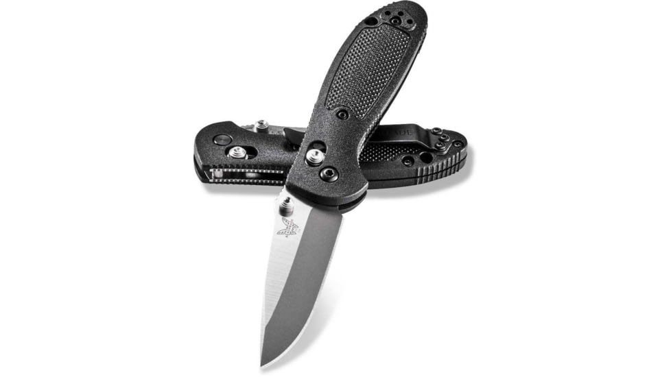 Benchmade Pardue Mini Griptilian Folding Knife, Axs, Stud, 2.91 in, CPM-S30V, Drop Point, Glass-Filled Nylon, Black, 556-S30V