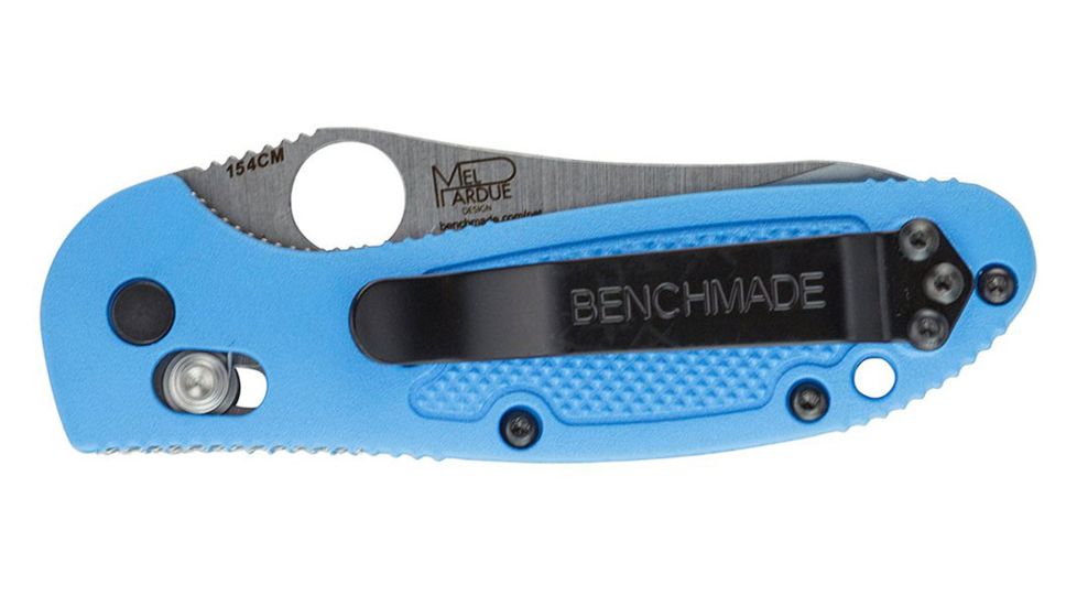 Benchmade Pardue, Mini Grip Folding, Fine Edge Knife 555HG-BLUE