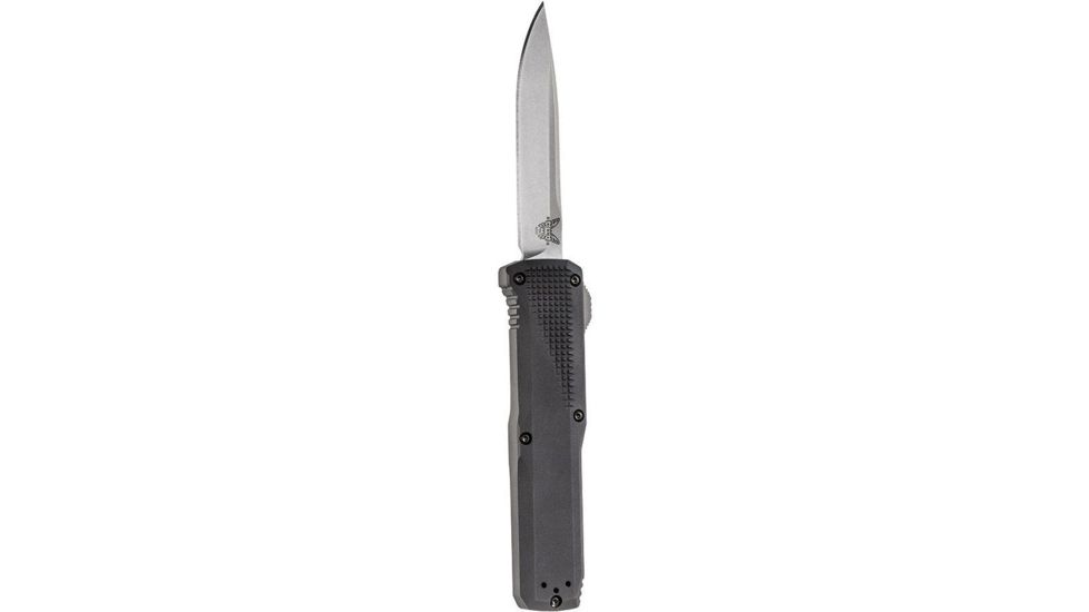 Benchmade Phaeton Automatic Folding Knife, AUT, OTF, 3.45 in, CPM-S30V, Drop Point Blade, 6061-T6 Aluminum, Black Handle, 4600
