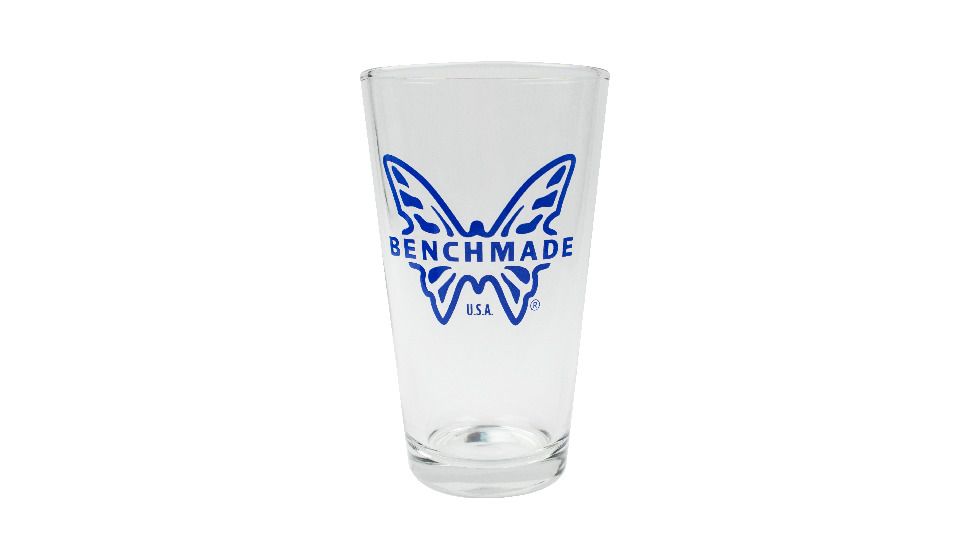 Benchmade Pint Glass /w Blue Benchmade butterfly logo - 988053F