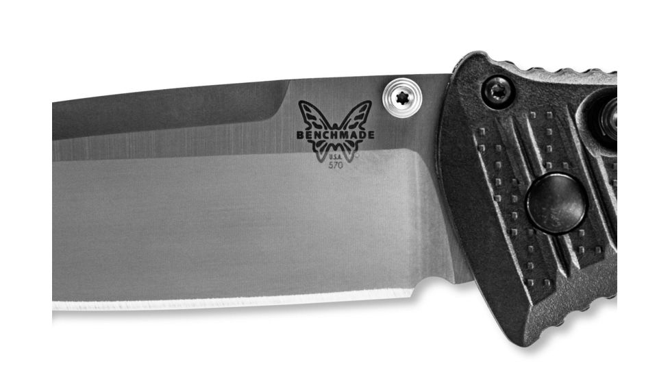 Benchmade Presidio II Folding Knife, 3.72in, CPM-S30V Stainless Steel, Drop Point Blade, molded CF-Elite, Black Handle, 570-1