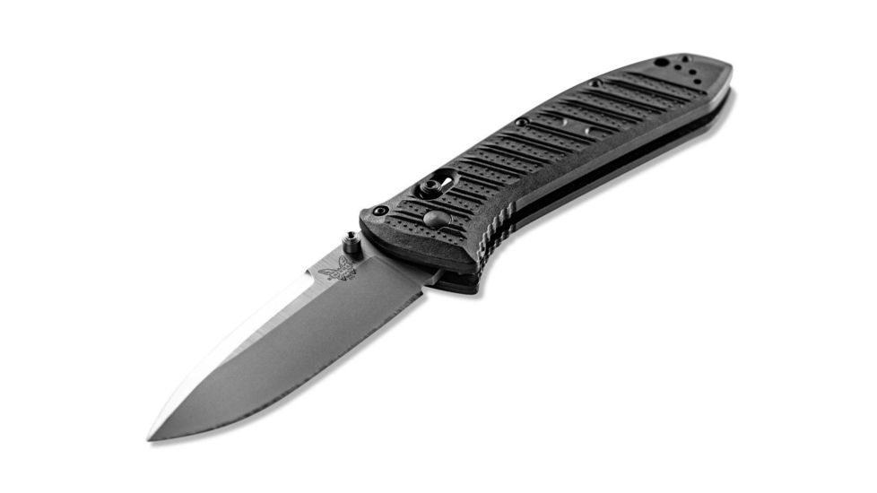 Benchmade Presidio II Folding Knife, 3.72in, CPM-S30V Stainless Steel, Drop Point Blade, molded CF-Elite, Black Handle, 570-1