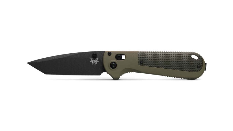Benchmade Redoubt Axis Tanto Knives Folding Knife, 3.53 in, CPM-D2 Steel, Drop Point, Grivory, Ranger Green, 431BK-1