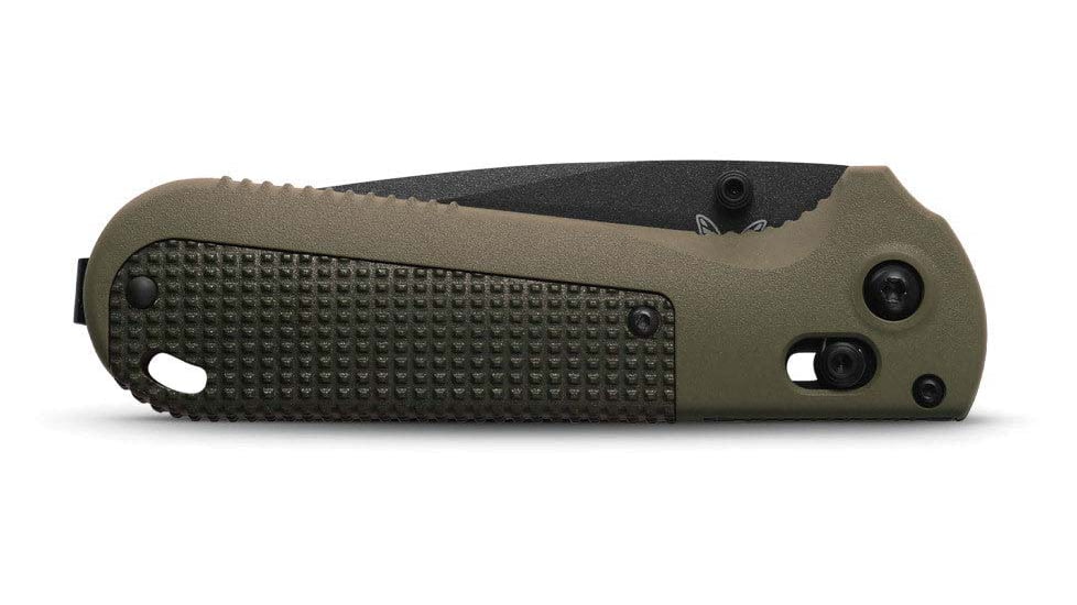Benchmade Redoubt Axis Tanto Knives Folding Knife, 3.53 in, CPM-D2 Steel, Drop Point, Grivory, Ranger Green, 431BK-1