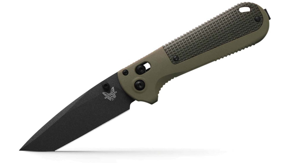 Benchmade Redoubt Axis Tanto Knives Folding Knife, 3.53 in, CPM-D2 Steel, Drop Point, Grivory, Ranger Green, 431BK-1